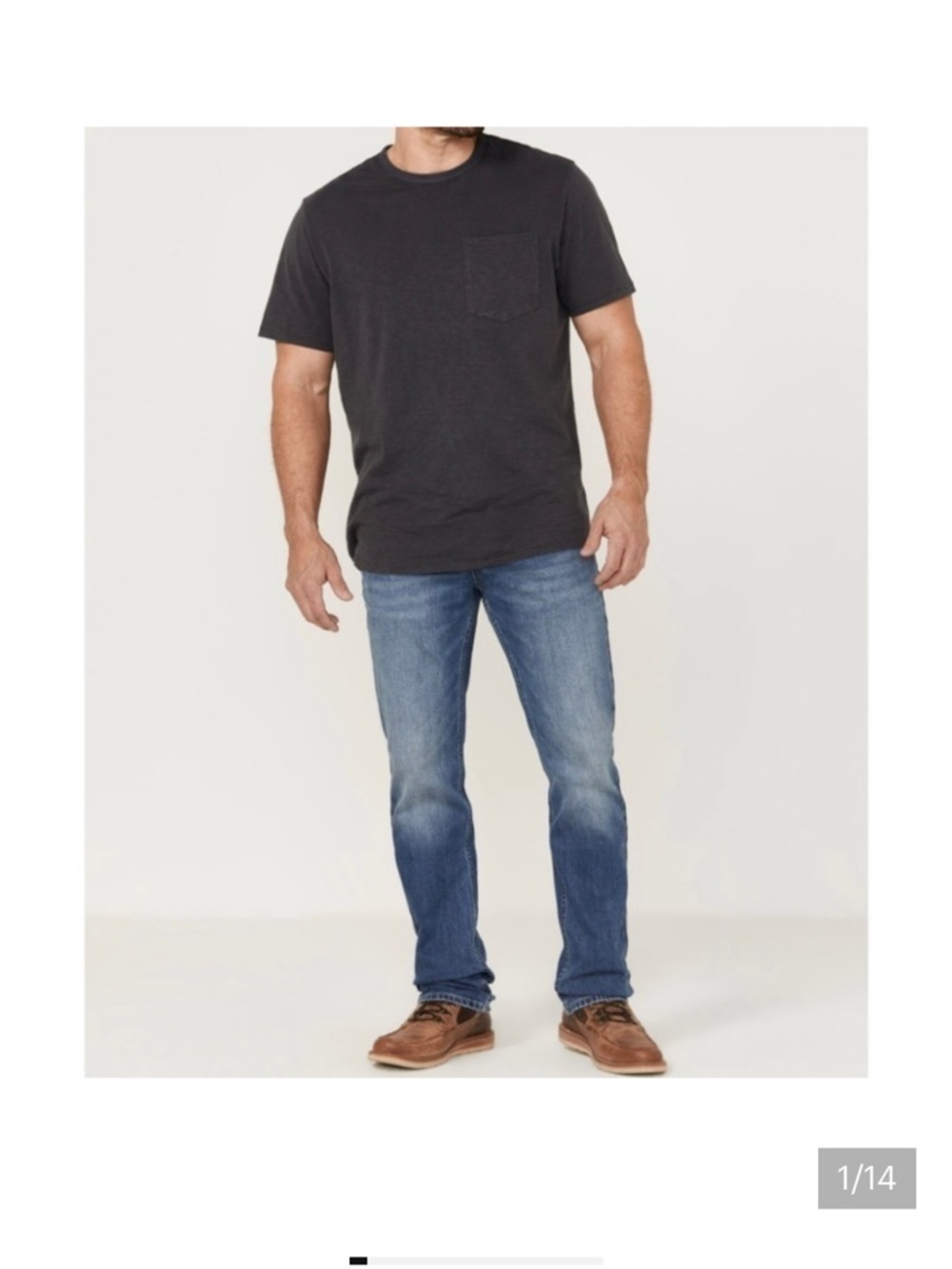 Brothers and Sons Classic Straight Leg Jeans. Men’s 34x34 | Medium Blue | Wisked